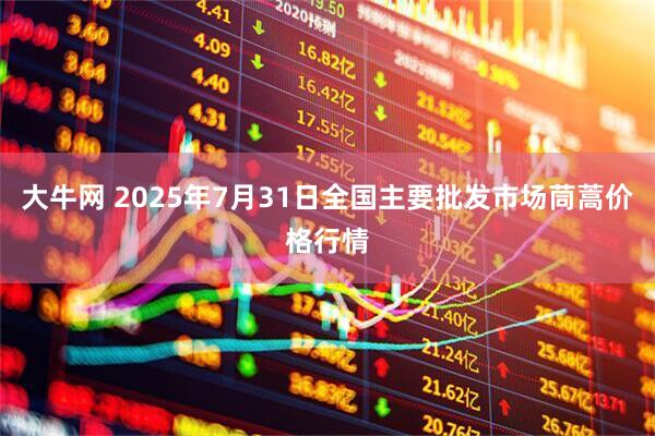 大牛网 2025年7月31日全国主要批发市场茼蒿价格行情